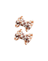 Harvest Plaid Bow Clips
